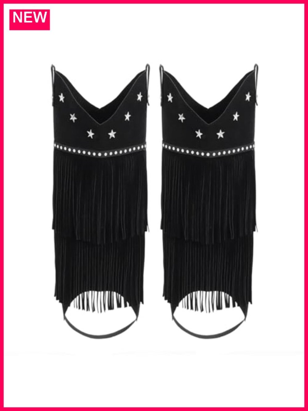 Fringe Boot Covers for Women Cowgirl Rodeo Accessory Knee-High